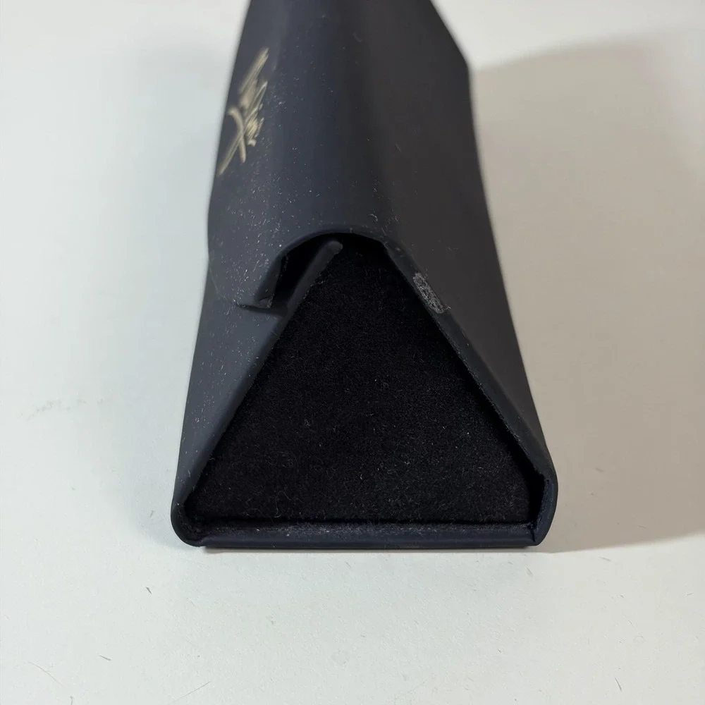Maui Jim Foldable Triangle Sunglasses Case Matte Black Hard Shell Collapsible